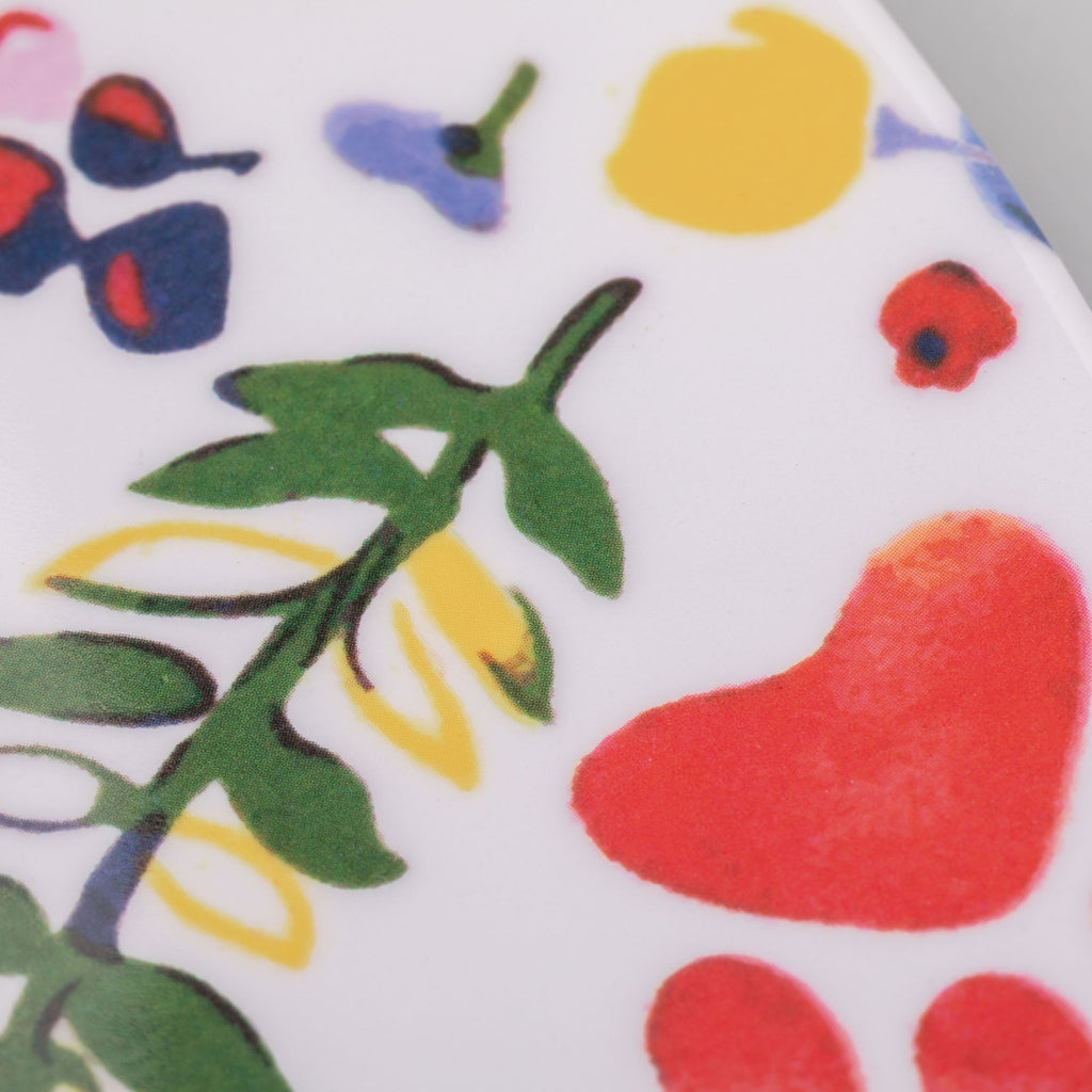 Flower Garden Paws Melamine Dinnerware Set Of 4