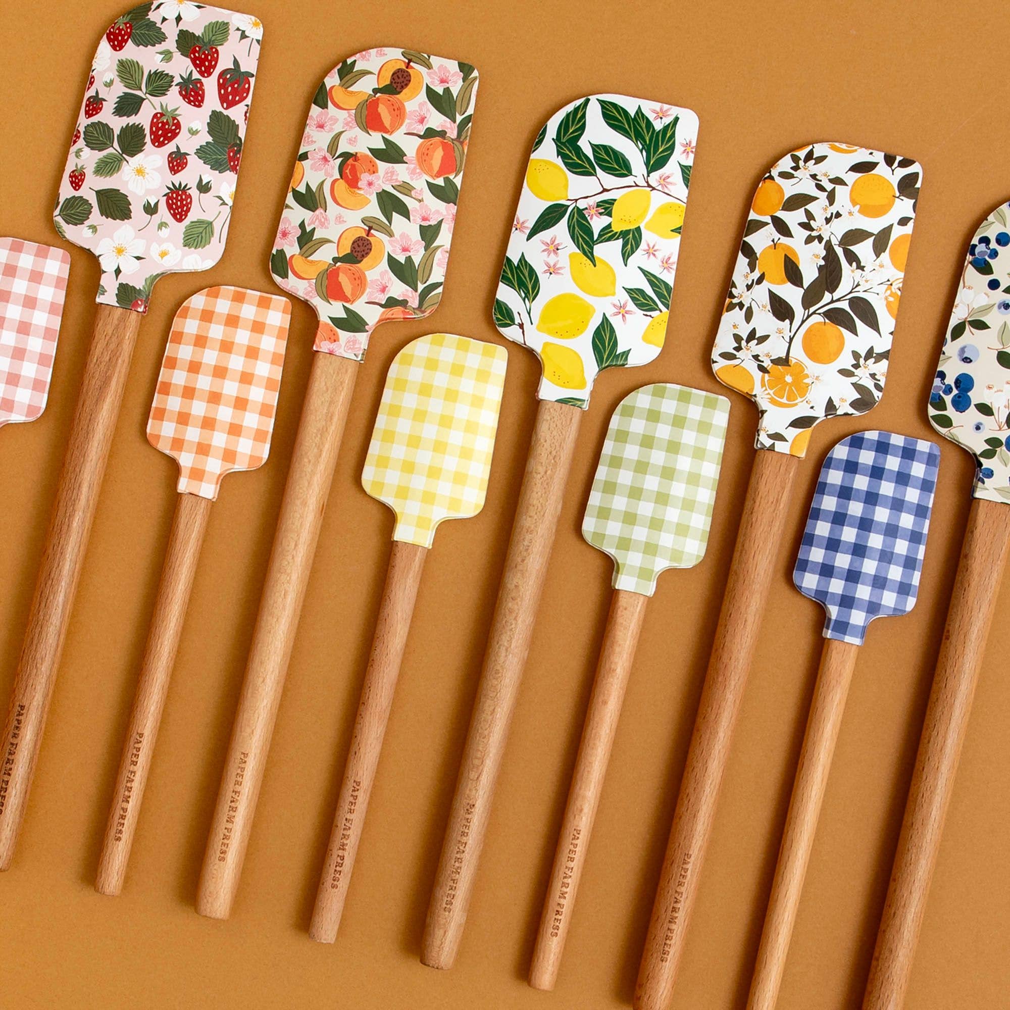 Fruit Silicone Kitchen Spatulas - Set Of 2