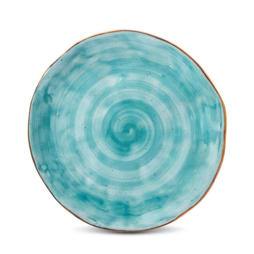 20 Piece Cabana Turquoise Dinnerware Set