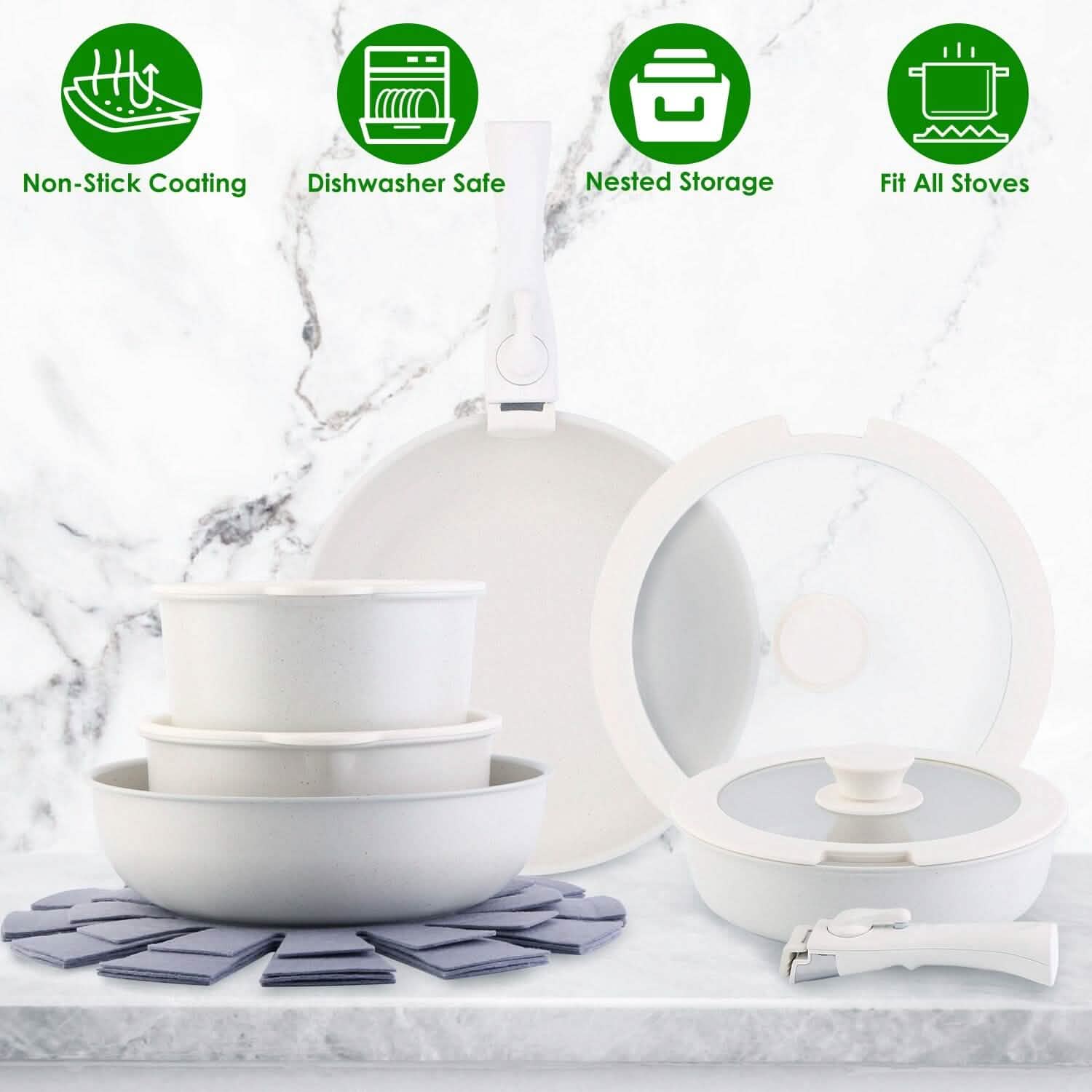 17-Piece Nonstick Cookware Set