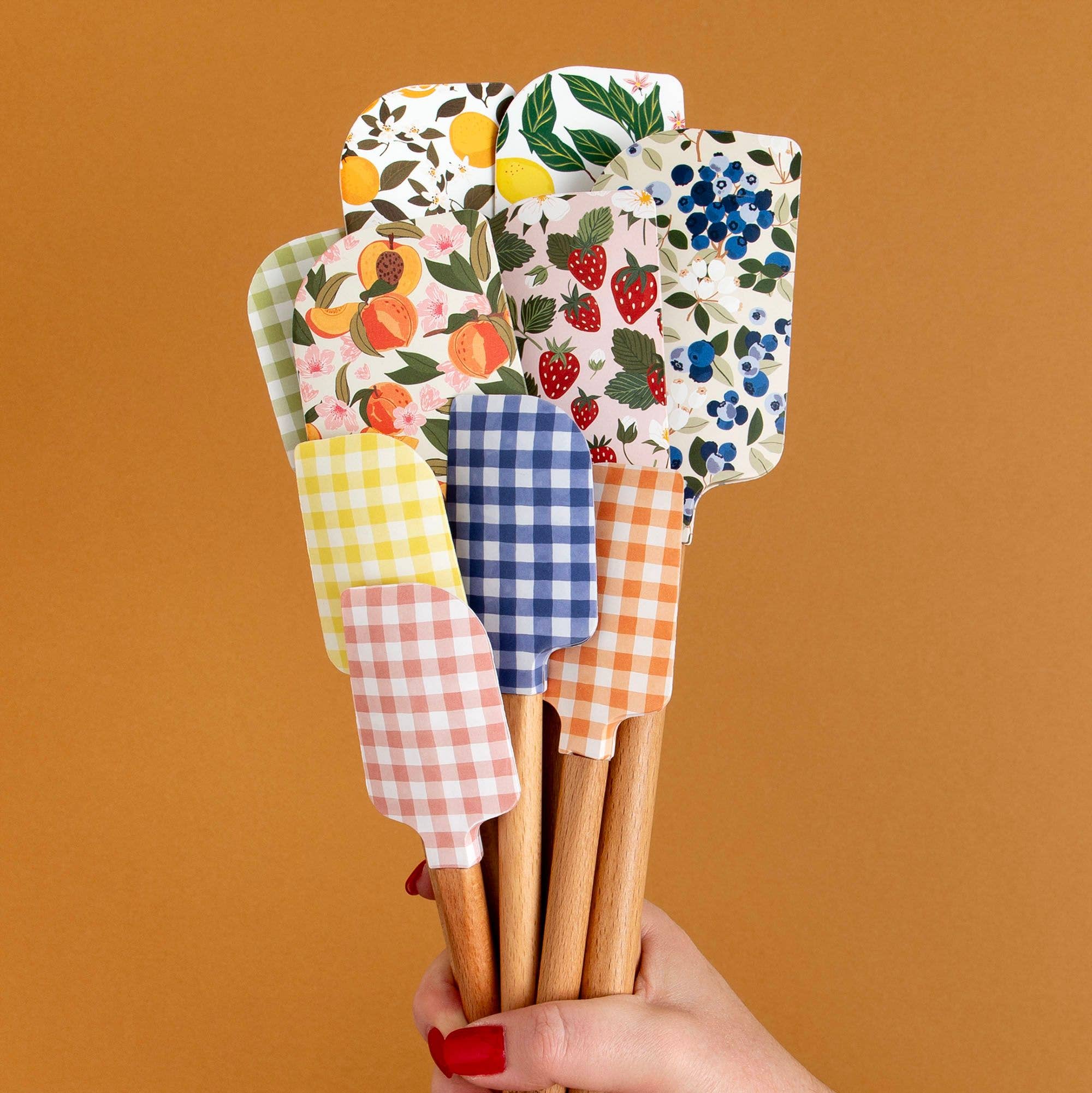 Fruit Silicone Kitchen Spatulas - Set Of 2