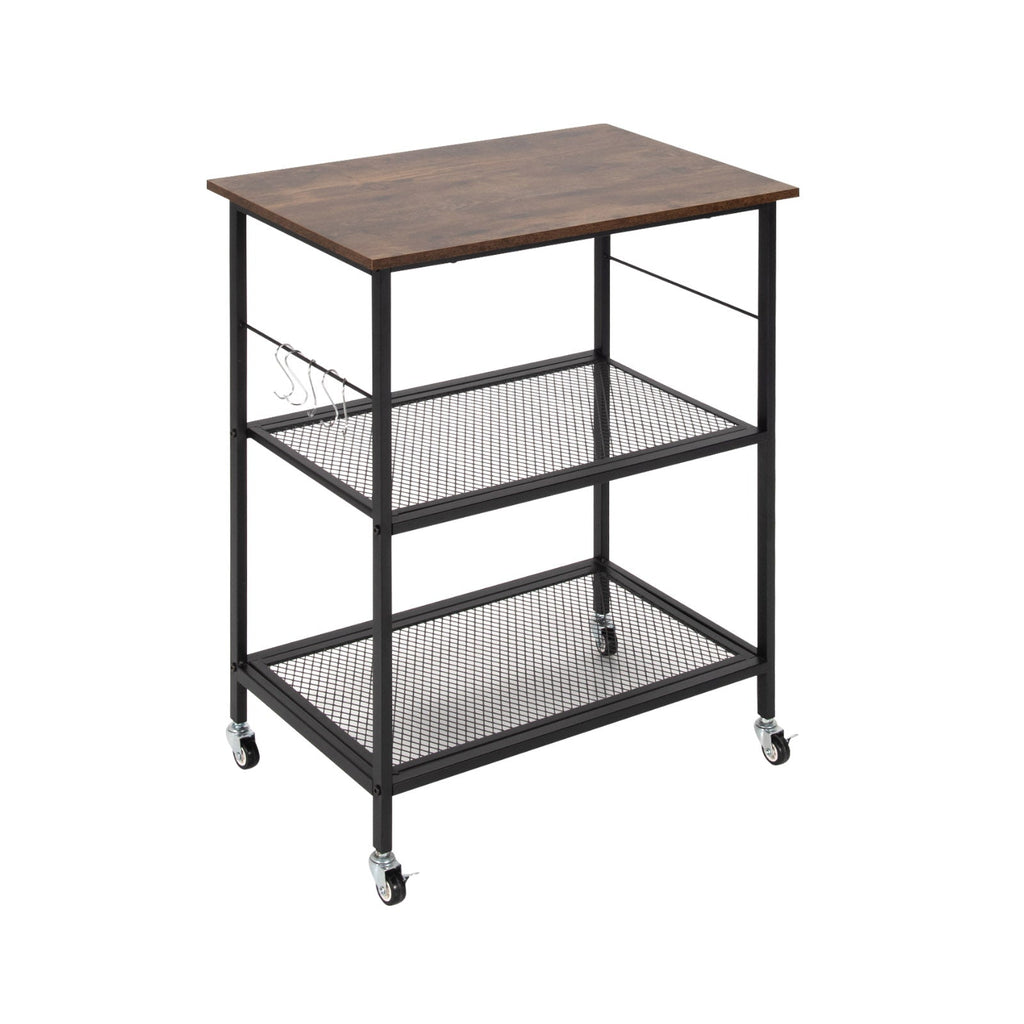3-Tier Kitchen Utility Industrial Cart