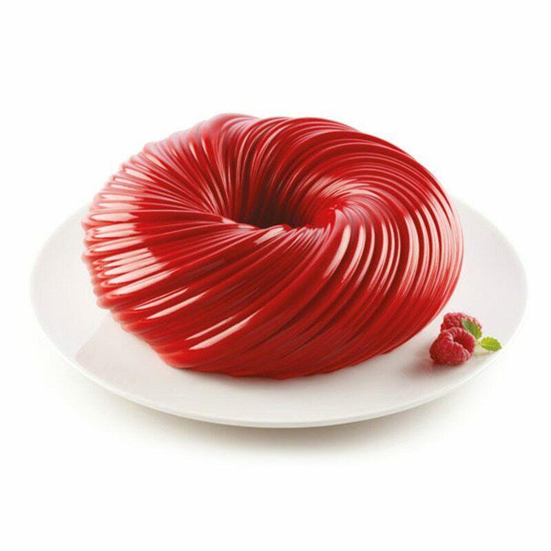3D Big Swirl Shape Silicone Butter Cake Mould