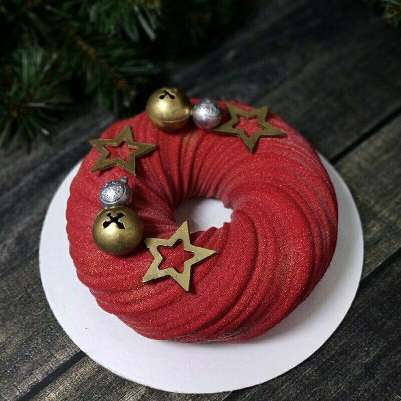 3D Big Swirl Shape Silicone Butter Cake Mould