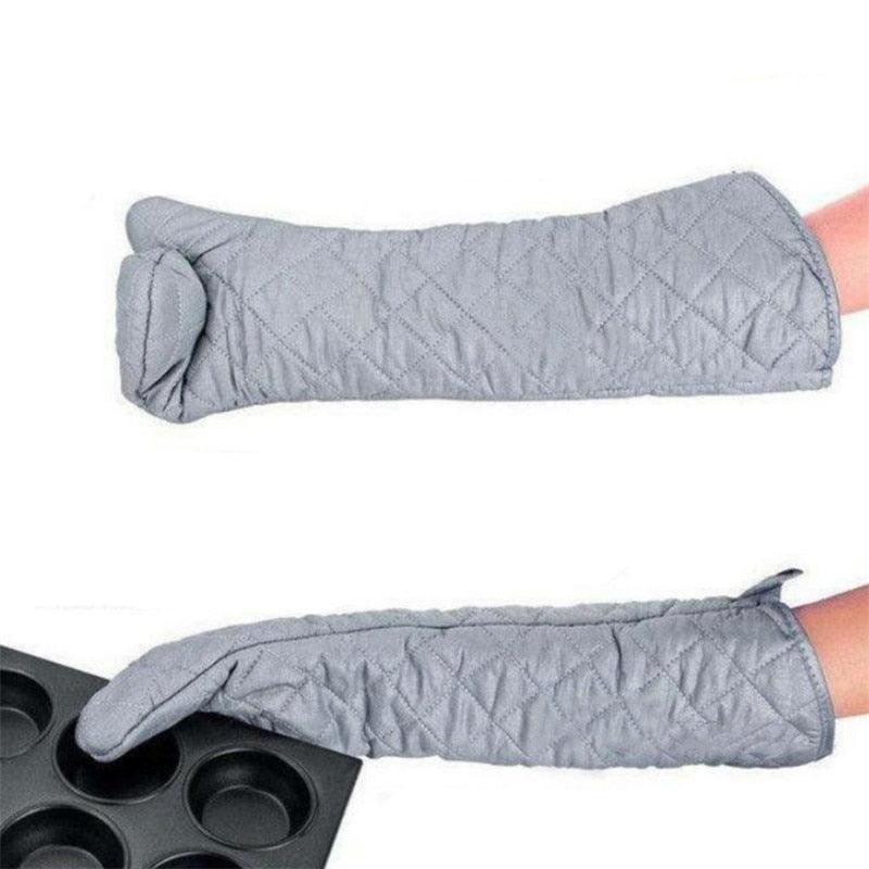 Long Oven Mitt Heat-resistant Cotton
