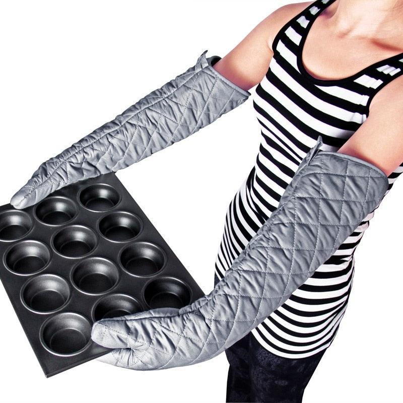 Long Oven Mitt Heat-resistant Cotton