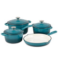 7-Piece Basque Enameled Cast Iron Cookware Set