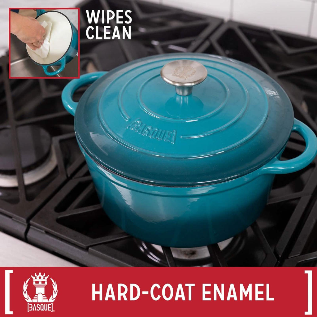 7-Piece Basque Enameled Cast Iron Cookware Set