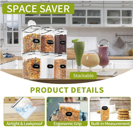 4-Piece Airtight Storage Containers