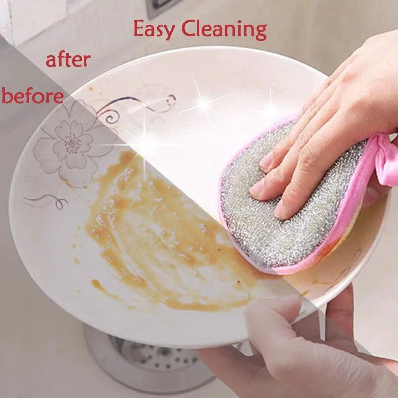 5/10/20Pcs Double Side Dishwashing Sponge