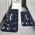 VIKAMA American Country Kitchen Floor Mats Non-Slip Absorbent Blessing Decorative Aisle Sink Carpet Home Decoration