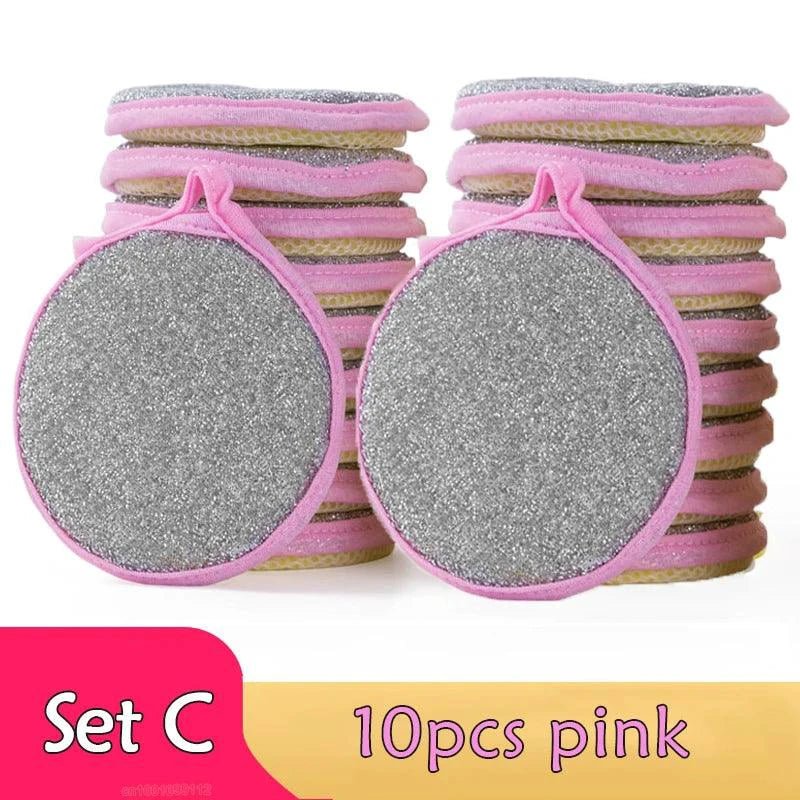 5/10/20Pcs Double Side Dishwashing Sponge