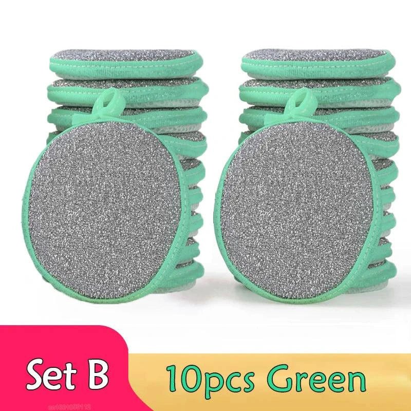 5/10/20Pcs Double Side Dishwashing Sponge