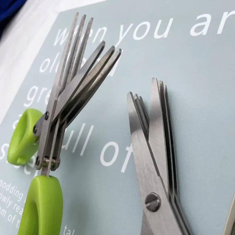 Multi-functional Stainless Steel 3/5 Layer Kitchen Scissors