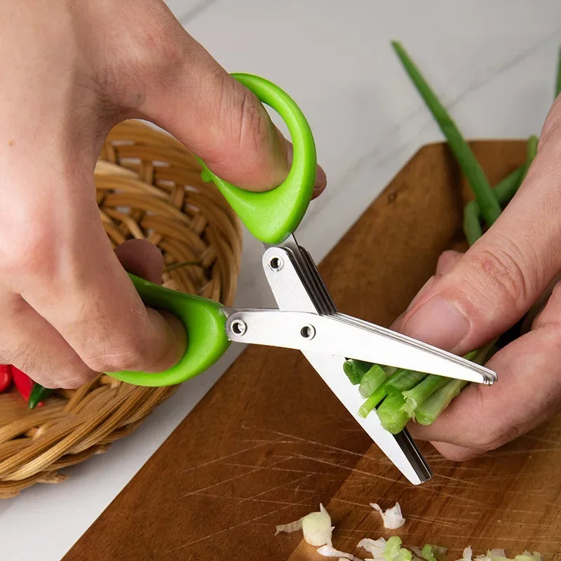 Multi-functional Stainless Steel 3/5 Layer Kitchen Scissors