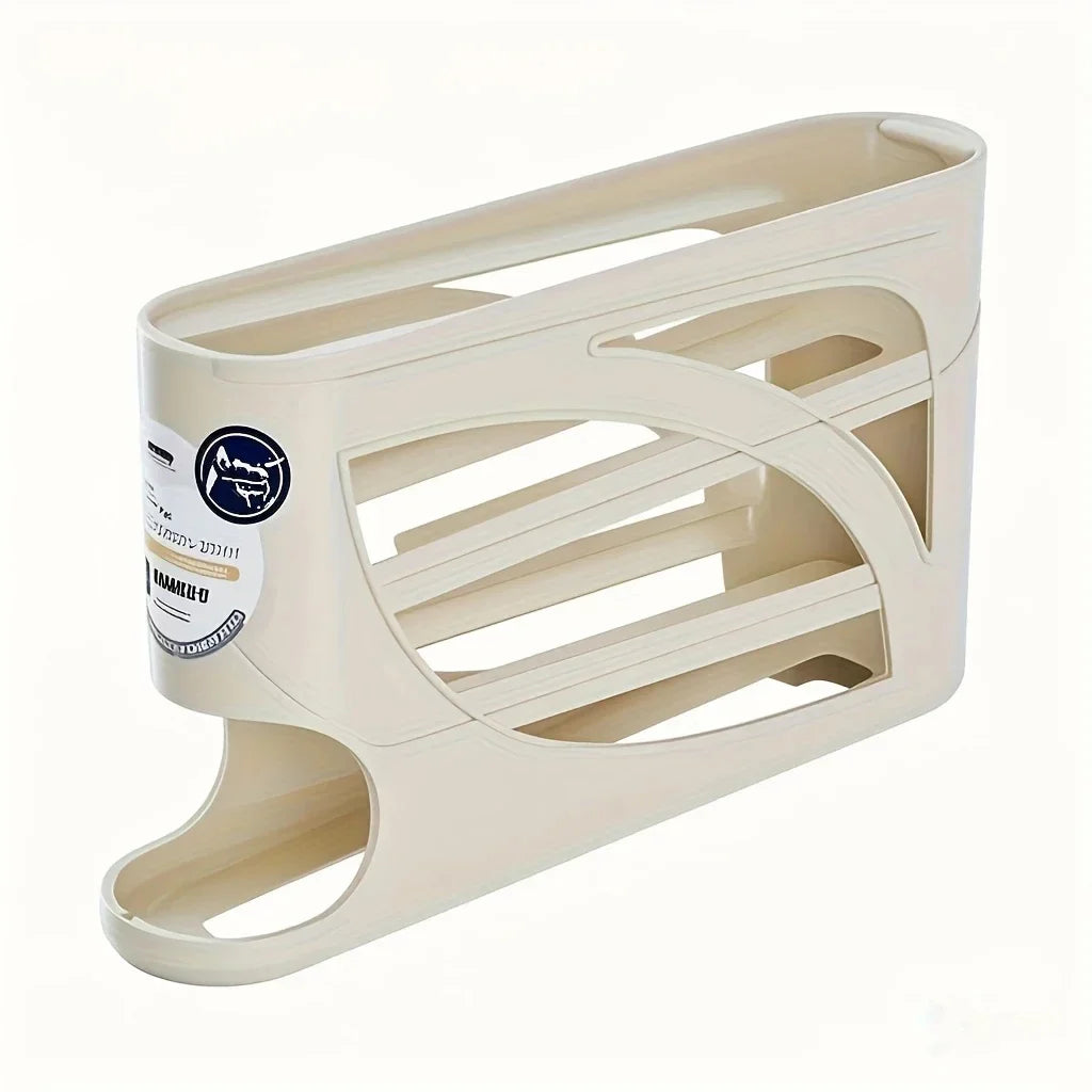 3-Tier Rolling Egg Storage Container for Refrigerator