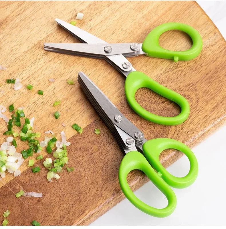 Multi-functional Stainless Steel 3/5 Layer Kitchen Scissors