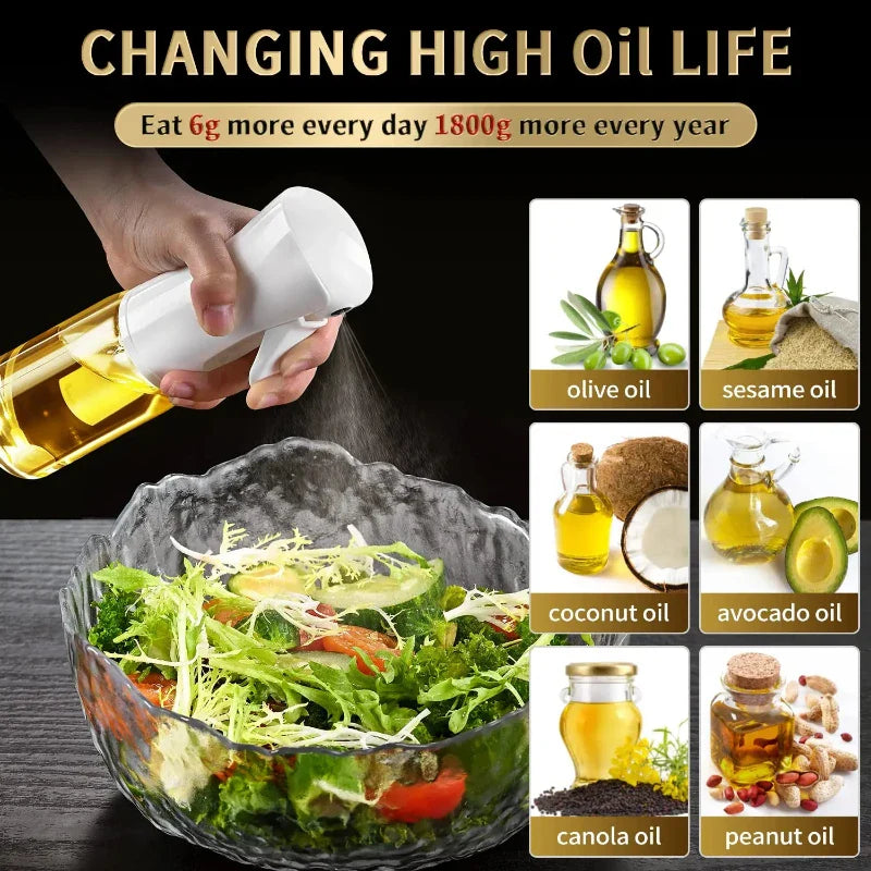 Oil Spray Bottle for Cooking | Kitchen Olive Oil Sprayer for BBQ Baking and Vinegar