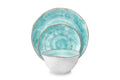 20 Piece Cabana Turquoise Dinnerware Set
