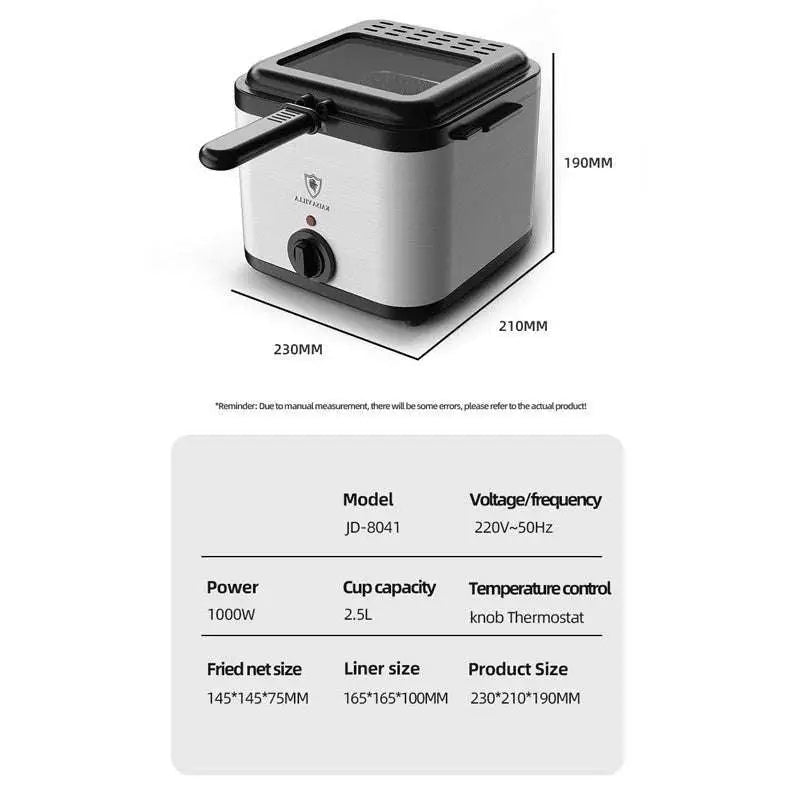Electric Air Fryer With Transparent Lid