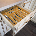Expandable Bamboo Cutlery Drawer Organizer