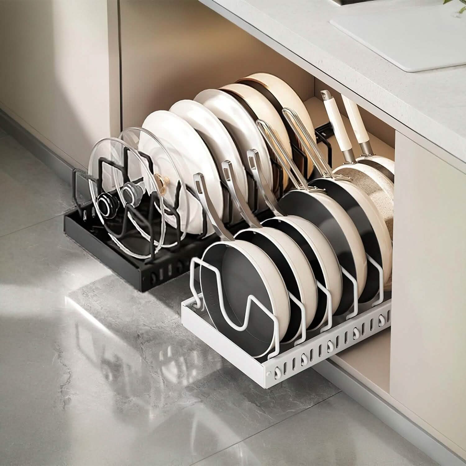 Pull Out Pots and Pans Organizer