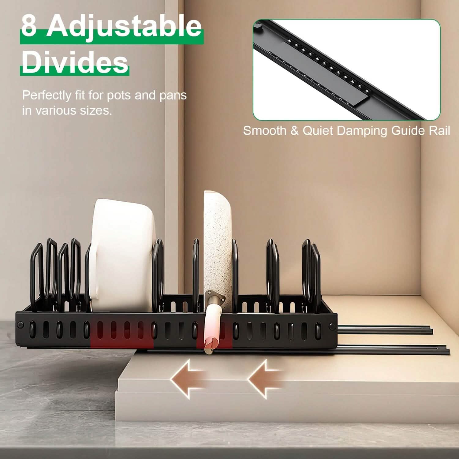 Pull Out Pots and Pans Organizer